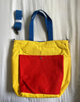 Oh Dia Reversible Beach Bag in Blue/Yellow