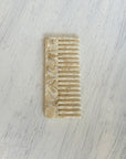 Classic Wide Tooth Comb | White Marble