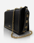 Sol Sana Flap Bag | Black/Gold