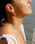 Bella Ear Cuff in Gold/Clear