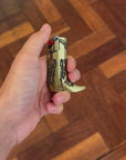 Cowboy Metal Boot Lighter Cover | Brass