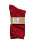 Microfibre Crew Socks | Cherry Red