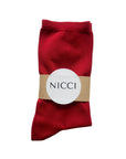 Microfibre Crew Socks | Cherry Red