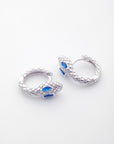 Serpent Huggies in Blue/Silver