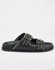 Sol Sana Thea Footbed | Black/Silver