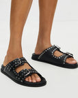 Sol Sana Thea Footbed | Black/Silver