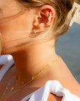 Bella Ear Cuff in Gold/Clear