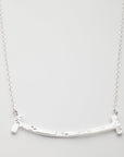 Bianca Bar Necklace in Silver