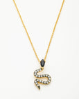 Eden Necklace in Black/Gold