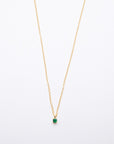 Isla Necklace in Emerald Green