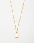 Lock Chain Necklace in Gold