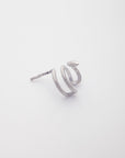 Snake Ear Cuff in Silver