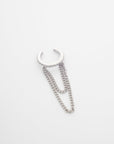 Evie Double Chain Ear Cuff in Silver