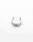 Lyla Double Ear Cuff in Silver