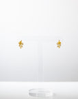 Tiny Snake Studs in Gold